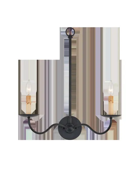 Product Image 1 for Saxon Double-Light Wall Sconce from Currey & Company