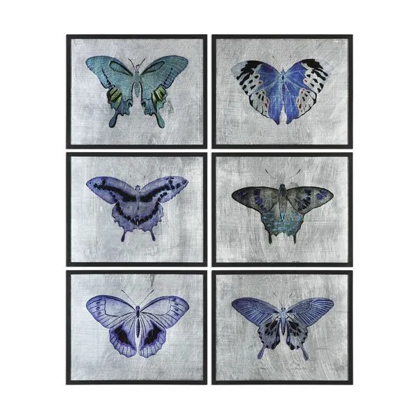 Product Image 1 for Uttermost Vibrant Butterflies Prints S/6 from Uttermost