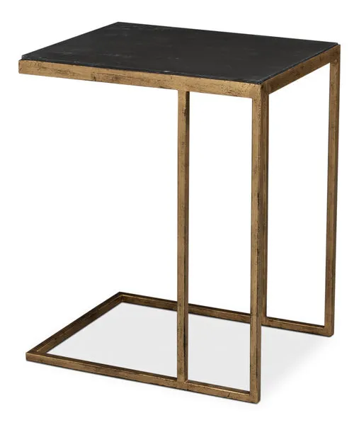 Product Image 1 for Patsy Gold Side Table from Sarreid Ltd.