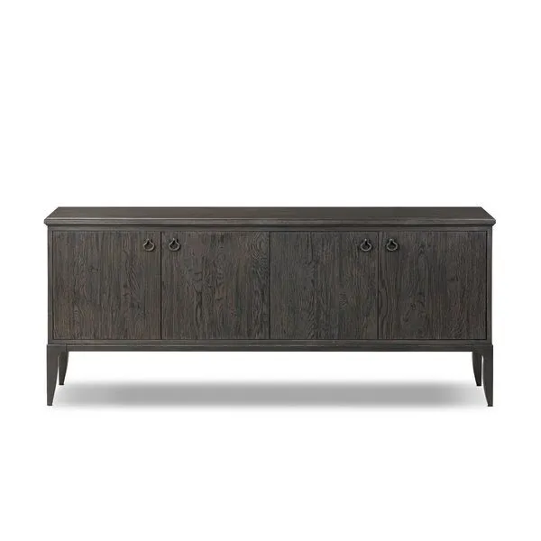Product Image 1 for Alden Worn Black Oak Veneer Media Console from Four Hands