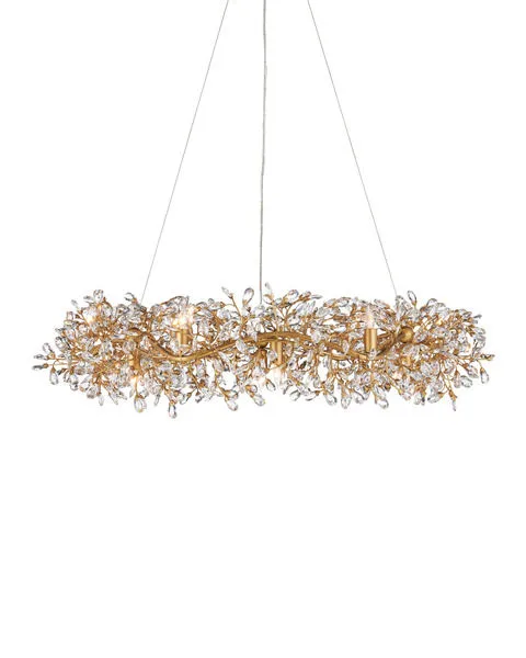 Product Image 1 for Crystal Bud Large Ring Chandelier from Currey & Company