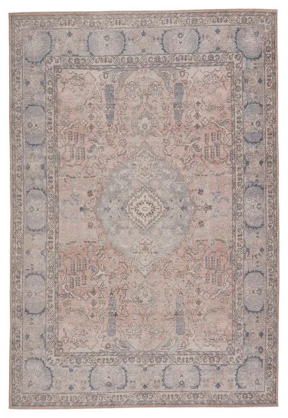 Product Image 2 for Kadin Medallion Pink/ Blue Rug from Jaipur