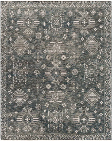 Product Image 1 for Almeria Hand-Knotted Dusty Sage / Medium Green Rug - 2' x 3' from Surya