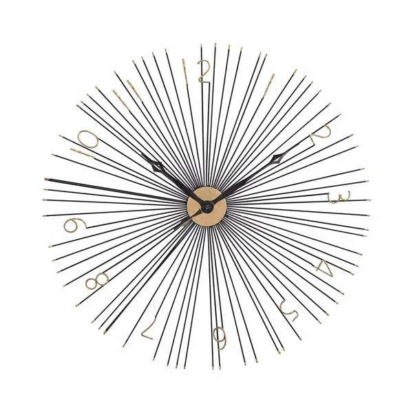 Product Image 1 for Shockfront Black And Gold 36 Inch Metal Wall Clock from Elk Home