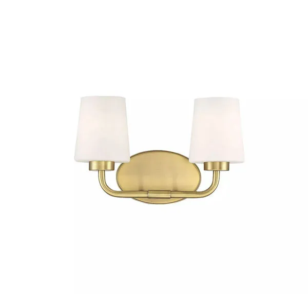 Product Image 1 for Capra Warm Brass 2 Light Bath from Savoy House 