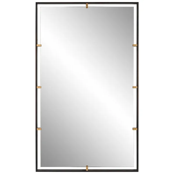 Product Image 1 for Egon Bronze Floating Rectangular Mirror from Uttermost