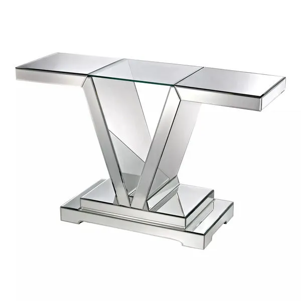 Product Image 1 for Mirrored Console Table With Clear Glass Top from Elk Home