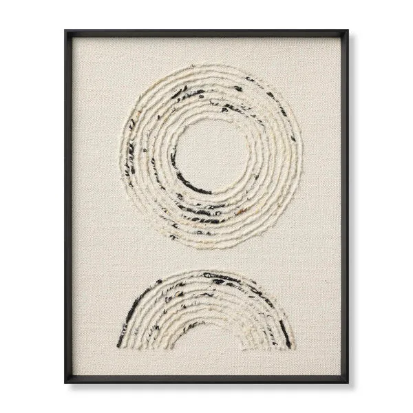 Product Image 1 for Verse Ivory / Black Wall Art from Loloi