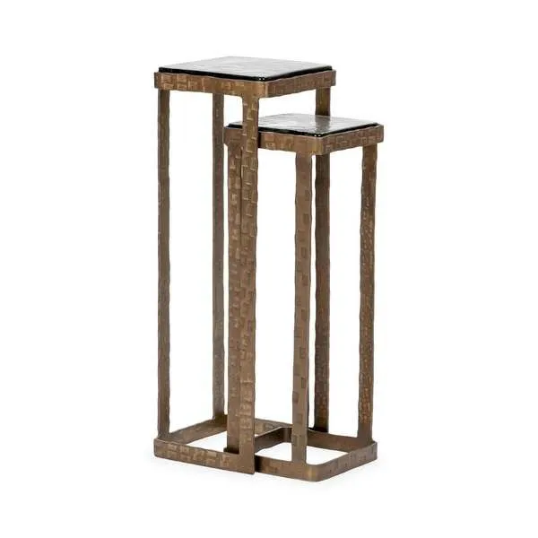 Product Image 1 for Gillian Set of 2 Glass Accent Nesting Table from Classic Home