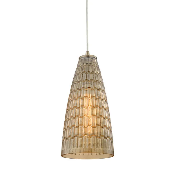 Product Image 1 for Mickley 1 Light Pendant In Satin Nickel from Elk Lighting