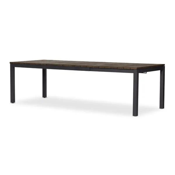 Product Image 1 for Falston Outdoor Black Metal Extension Dining Table from Four Hands