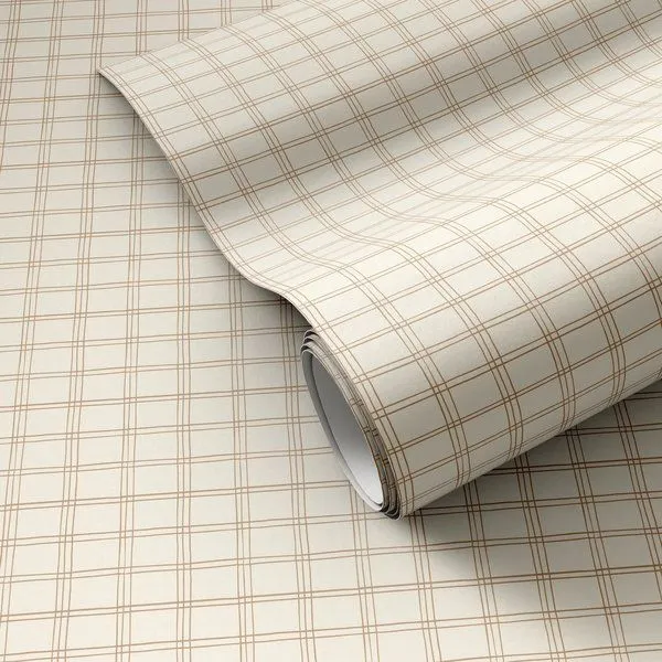 Product Image 1 for Hand Checks Tan II Wallpaper by Getty Images from Four Hands