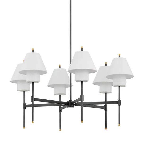Product Image 1 for Glenmoore 6-Light Chandelier - Aged Brass from Hudson Valley