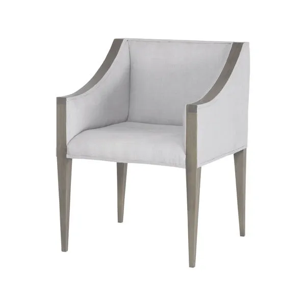 Product Image 1 for Ashley Side Chair In Waterfront Grey Stain With Morning Mist Linen Upholestery from Elk Home