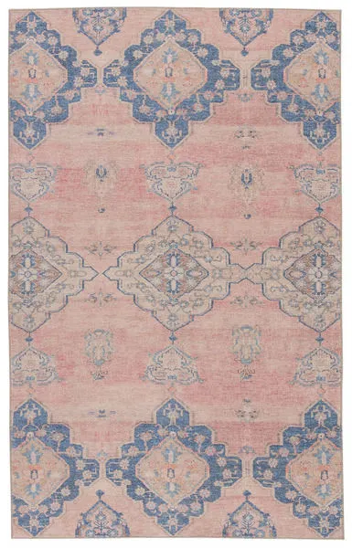 Product Image 4 for Adalee Medallion Pink/ Blue Rug from Jaipur 