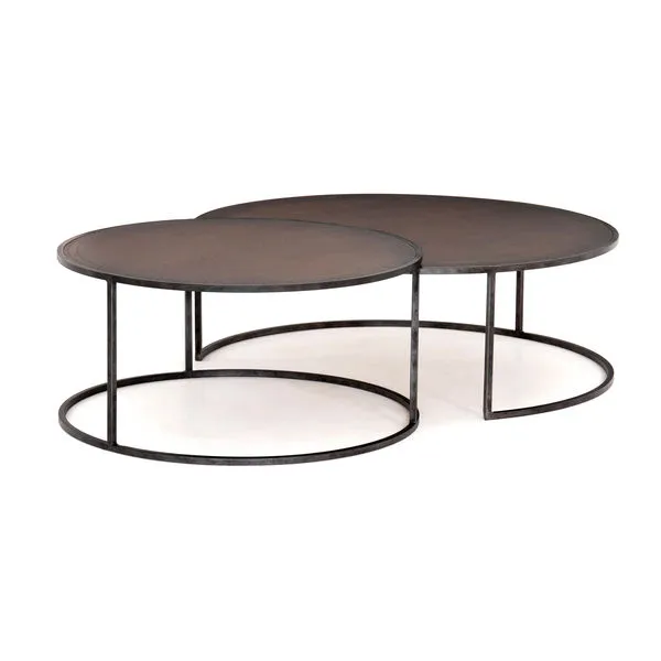 Product Image 2 for Catalina Nesting Coffee Table Copper Cla from Four Hands