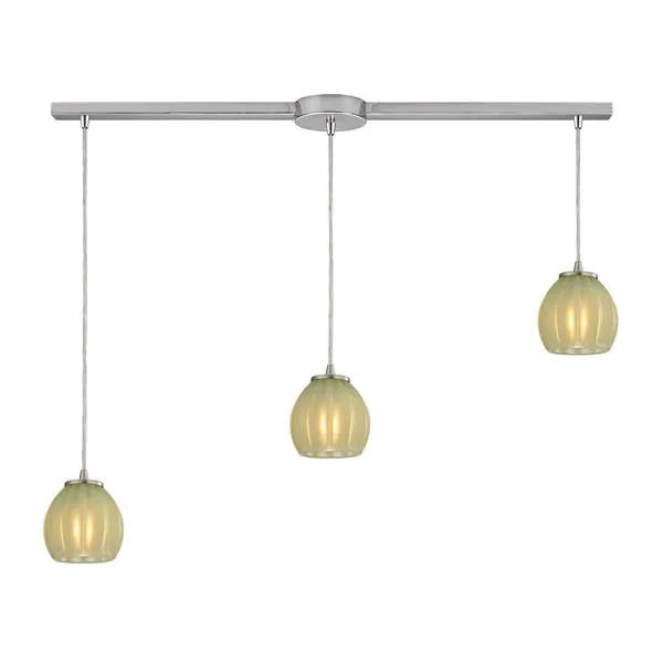 Product Image 1 for Melony 3 Light Pendant In Satin Nickel from Elk Lighting