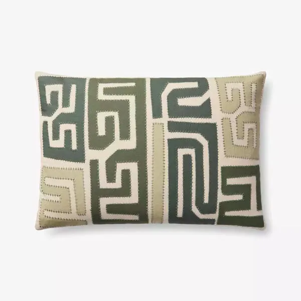 Product Image 1 for Groovy Green / Multi Pillow from Loloi