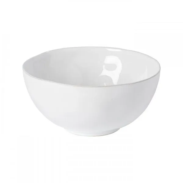 Product Image 1 for Livia Ceramic Stoneware Lustrous Serving Bowl - White from Costa Nova