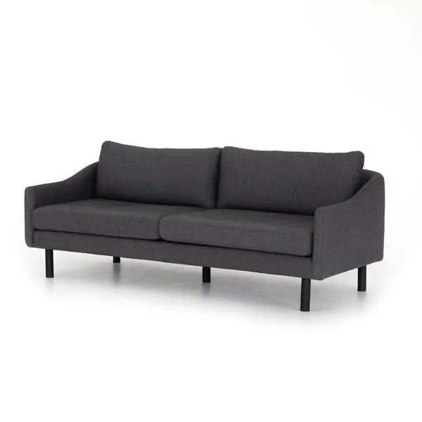 Product Image 3 for Henley Sofa 85" Theo Onyx from Four Hands