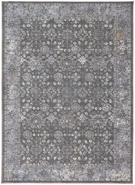 Product Image 1 for Thackery Charcoal / Light Blue Rug from Feizy Rugs