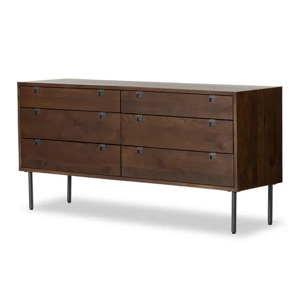Product Image 1 for Carlisle 6-Drawer Iron Dresser - Gunmetal from Four Hands