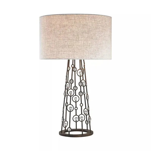 Product Image 1 for Boheme 2 Light Table Lamp In Burnley Bronze from Elk Home