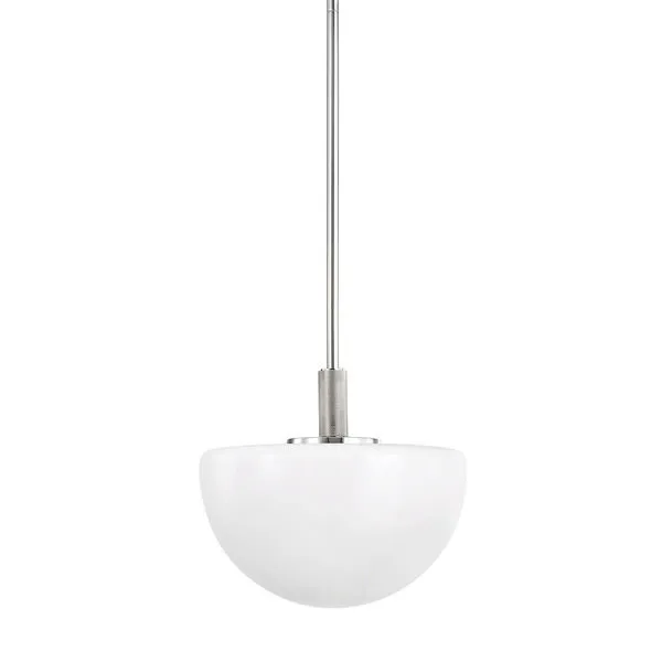 Product Image 1 for Lethbridge 1-Light Small Pendant - Polished Nickel from Hudson Valley