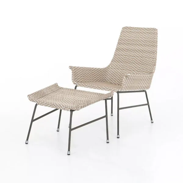 Product Image 4 for Palmetto Outdoor Chair &Amp; Ottoman from Four Hands