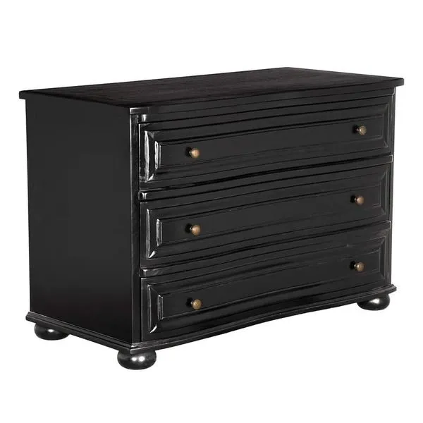 Lauren Dresser angled view showing smooth top and rounded bun feet