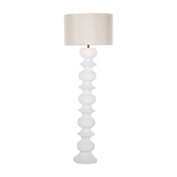 Product Image 1 for Claudius Plaster White Floor Lamp from Gabby