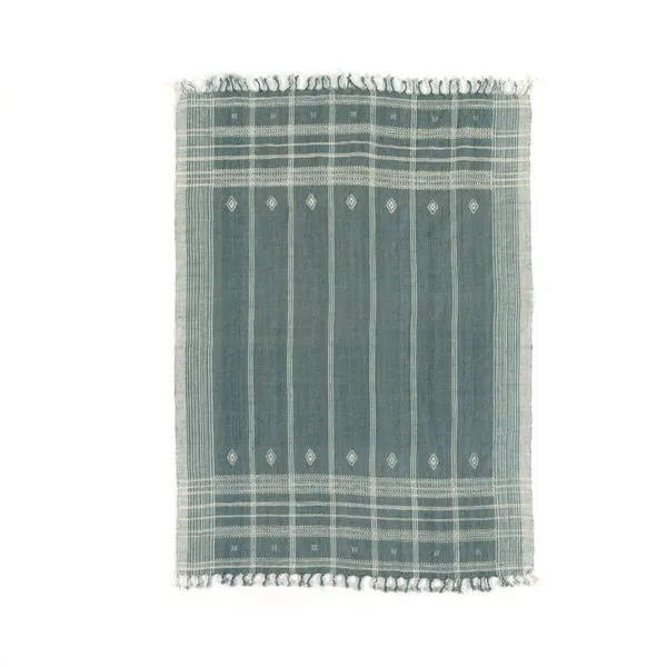 Product Image 1 for Bhujodi Cornflower Blue Throw from Four Hands
