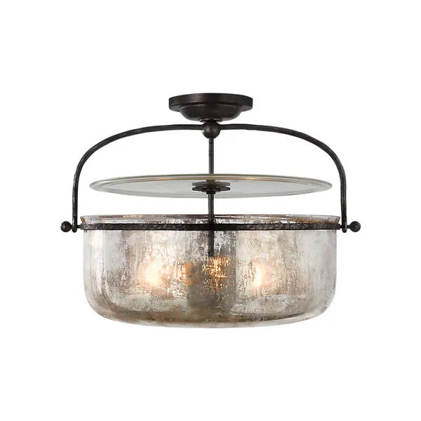 Product Image 1 for Lorford Medium Semi-Flush Lantern from Visual Comfort