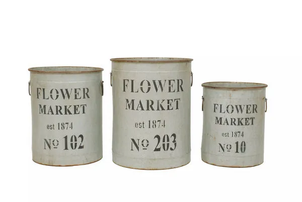 Product Image 2 for Flower Market Bucket Set from Creative Co-Op