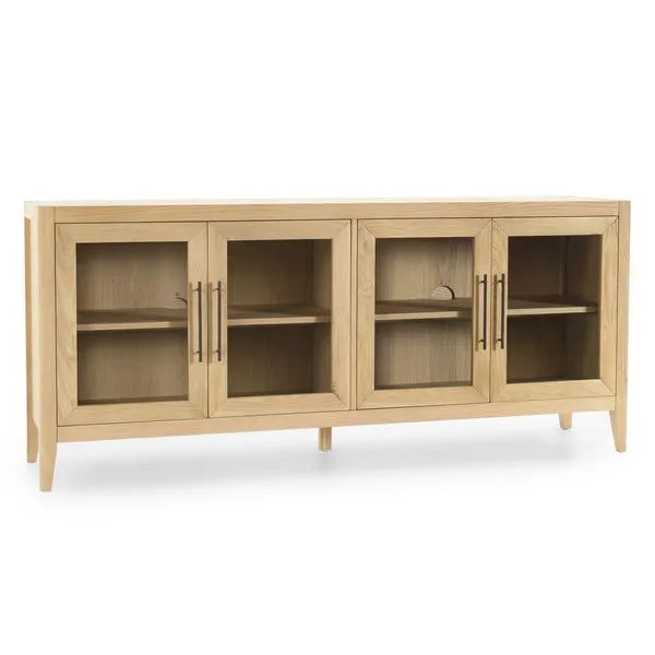 Product Image 1 for Monarch Four Door Sideboard in Natural Brown from Classic Home Furnishings