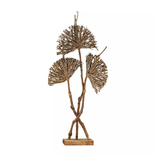Product Image 1 for Pensacola Wooden Botanical Fan Sculpture from Elk Home