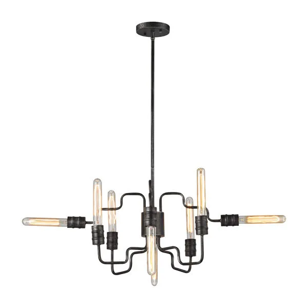 Product Image 1 for Transit 8 Light Chandelier In Silvered Graphite from Elk Lighting
