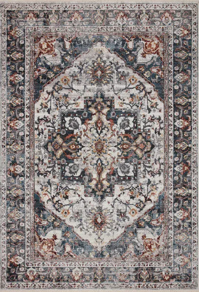 Product Image 2 for Samra Ivory / Denim Rug from Loloi