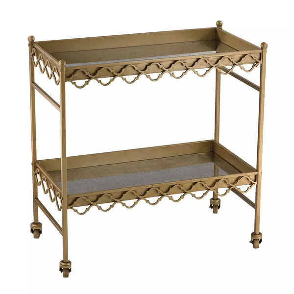 Product Image 1 for Rectangular Quatrefoil Bar Cart from Elk Home