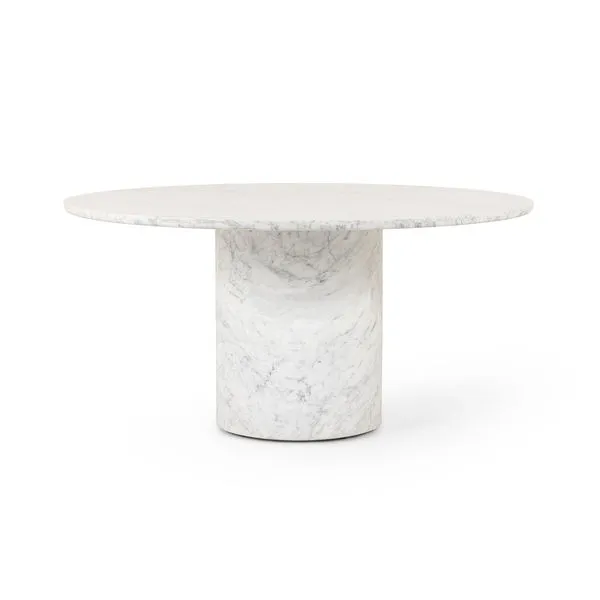 Product Image 1 for Diya White Carrera Marble Dining Table from Four Hands