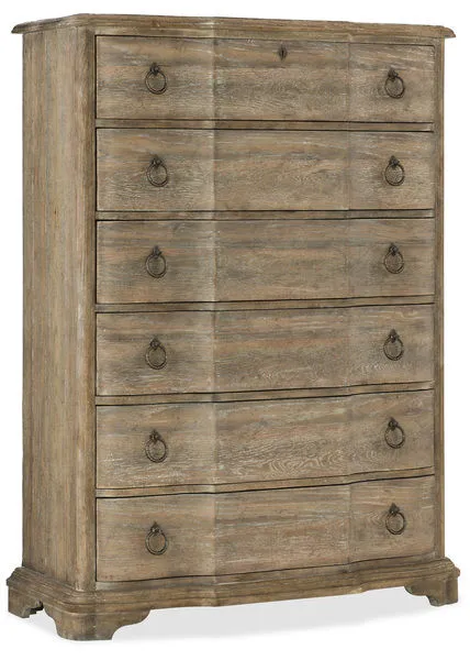 Product Image 1 for Boheme Oak & Cedar Chimay Six-Drawer Chest from Hooker Furniture