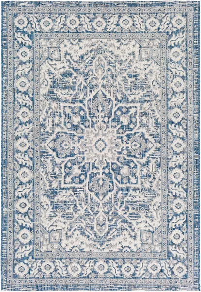 Product Image 1 for Eagean White / Navy Indoor / Outdoor Rug from Surya