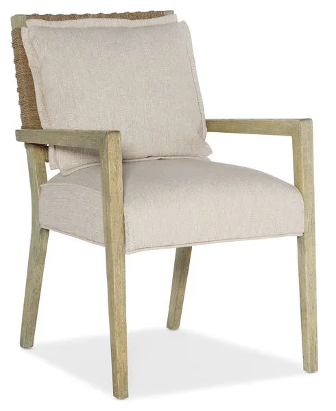 Product Image 4 for Surfrider Light Wood Woven Back Arm Chair, Set of 2 from Hooker Furniture