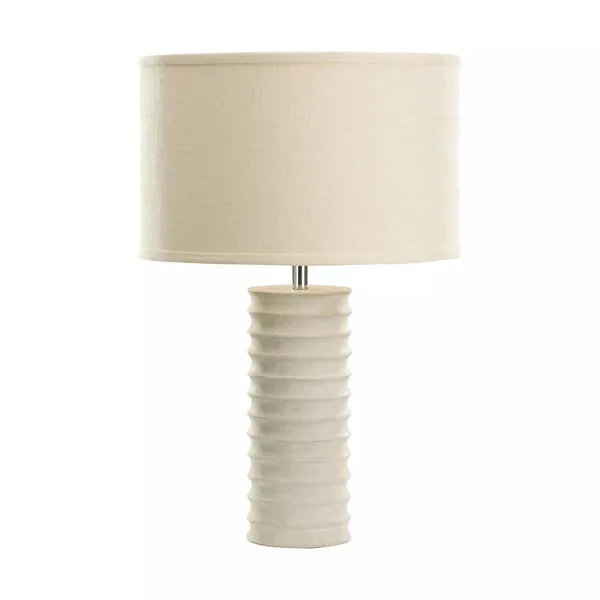 Product Image 1 for Mint Sand Stone Round Ribed Table Lamp from Elk Home