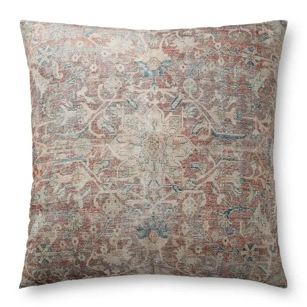 Product Image 1 for Jazlyn Red / Multi Floor Pillow from Loloi