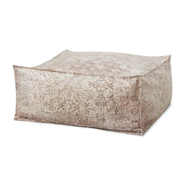 Product Image 1 for Jordan Beige / Multi Pouf from Loloi