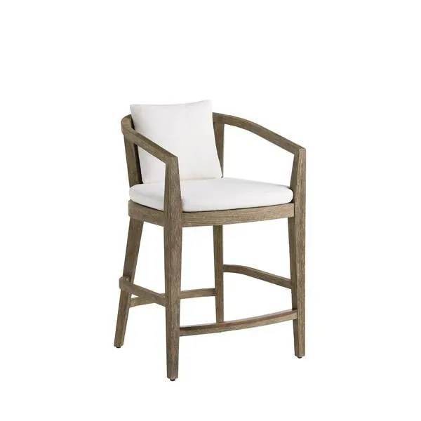 Product Image 1 for Sobek Textured Back Outdoor Stool from Arteriors