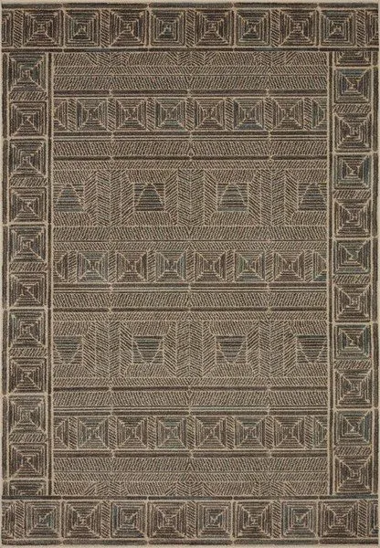 Product Image 3 for Chalos Charcoal / Natural Rug from Loloi