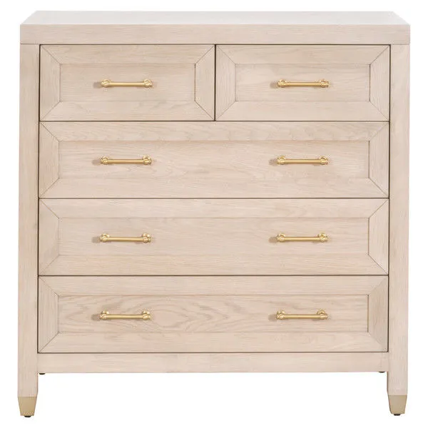 Product Image 1 for Stella 5-Drawer Light Honey Oak High Chest from Essentials for Living