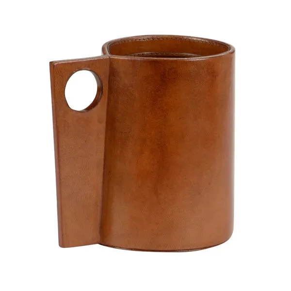 Product Image 1 for Petra Leather Vase from Chelsea House